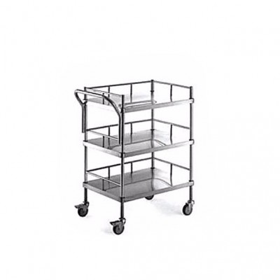 Unique designed hospital cleaning transfer trolley cart with big wheels,useful for clothes transferring